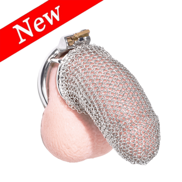 Metal Mesh chainmail chastity cage